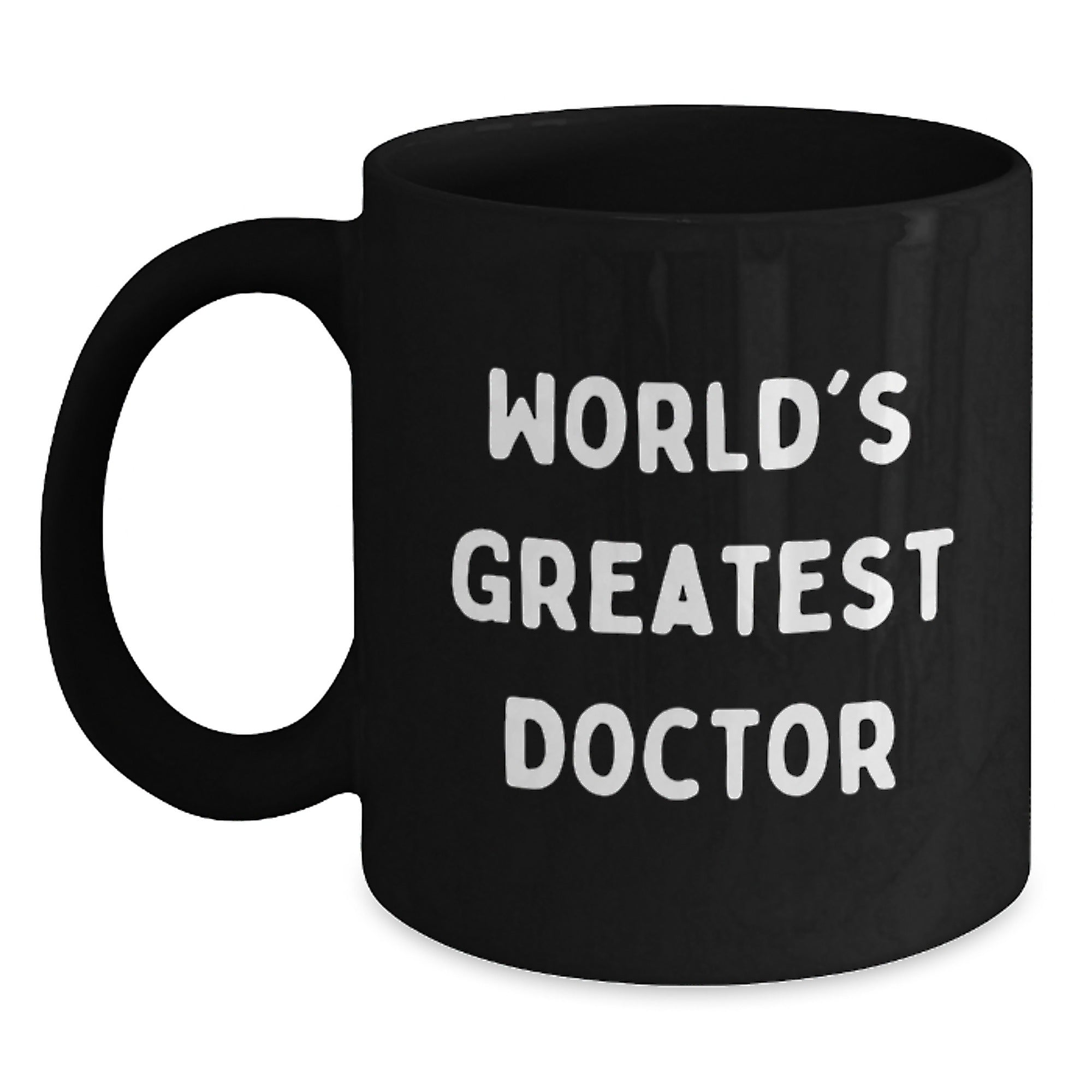 Funny World's Greatest Doctor Gifts for Doctor Mom on Mother's Day - Black Coffee Mug from Daughter - Main