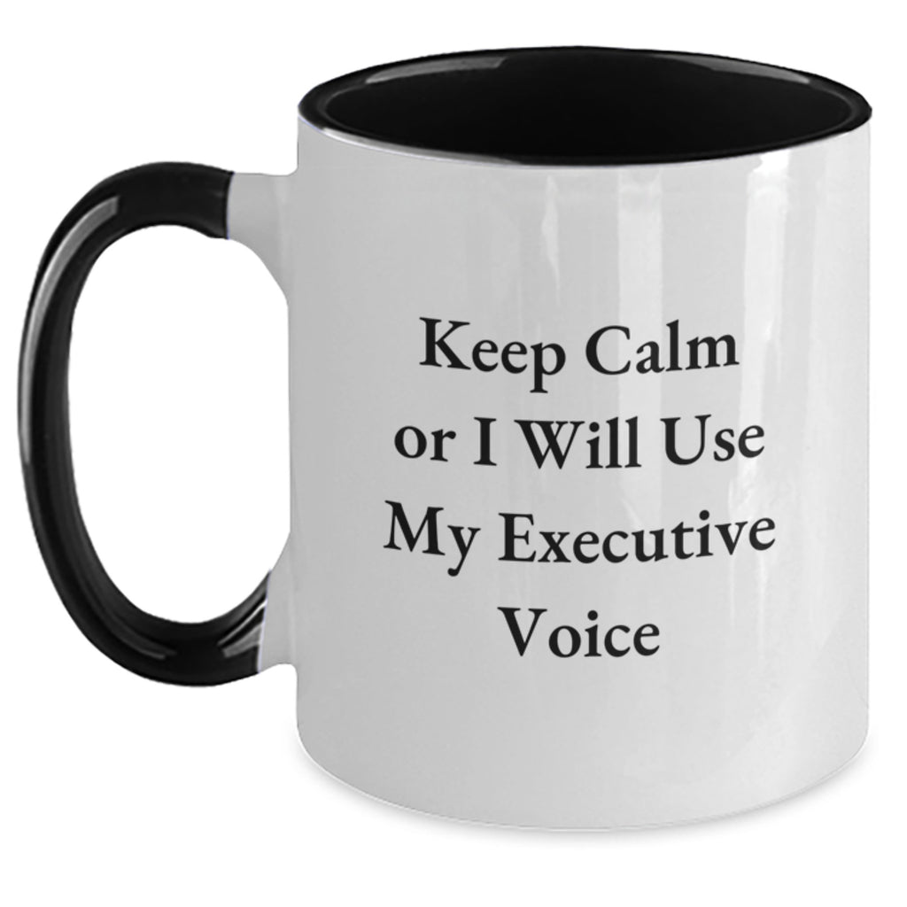 Executive Two Tone Coffee Mugs Gifts from Men to Executive Women Funny Mother's Day - Main