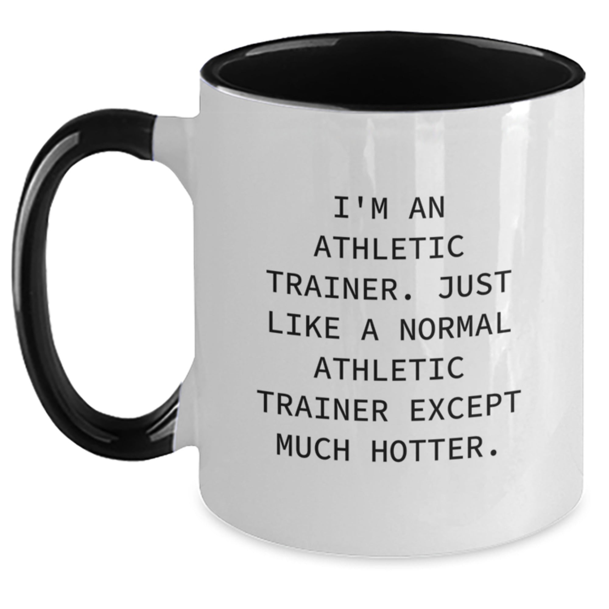 Funny Athletic Trainer Gifts from Men - I'm An Athletic Trainer Two Tone Coffee Mug for Dad Father's Day Unique - Main