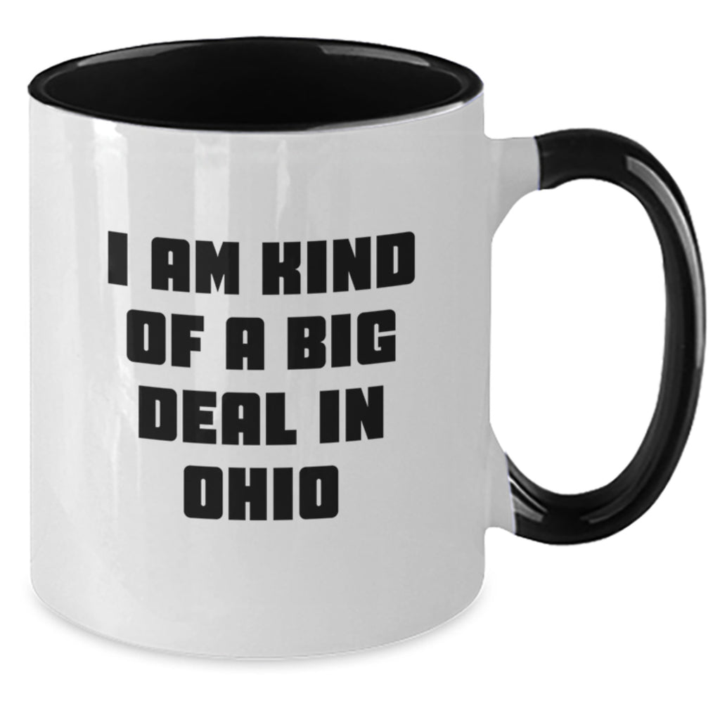 Funny Ohio Gifts for Her - Two Tone Coffee Mug - 'I Am Kind Of A Prime Selection In Ohio' Quote - Gifts from Family to Mom on Mother's Day - Additional