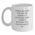 Unique Funny Gifts for Goddad, Goddad White Coffee Mug, White Coffee Mug for Him, Best Mother's Day Unique Gift Ideas for Dad, Funny Mug for Goddad from Daughter - Main