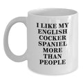 Funny English Cocker Spaniel Dog Lover White Coffee Mug, Gifts from Family for English Cocker Spaniel Dog Owner, Birthday Unique Gifts for Him/Her - Main