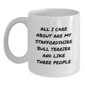 Funny Staffordshire Bull Terrier Dog Lover Gifts from Men to Family Friends for Birthday Unique Mugs - Main
