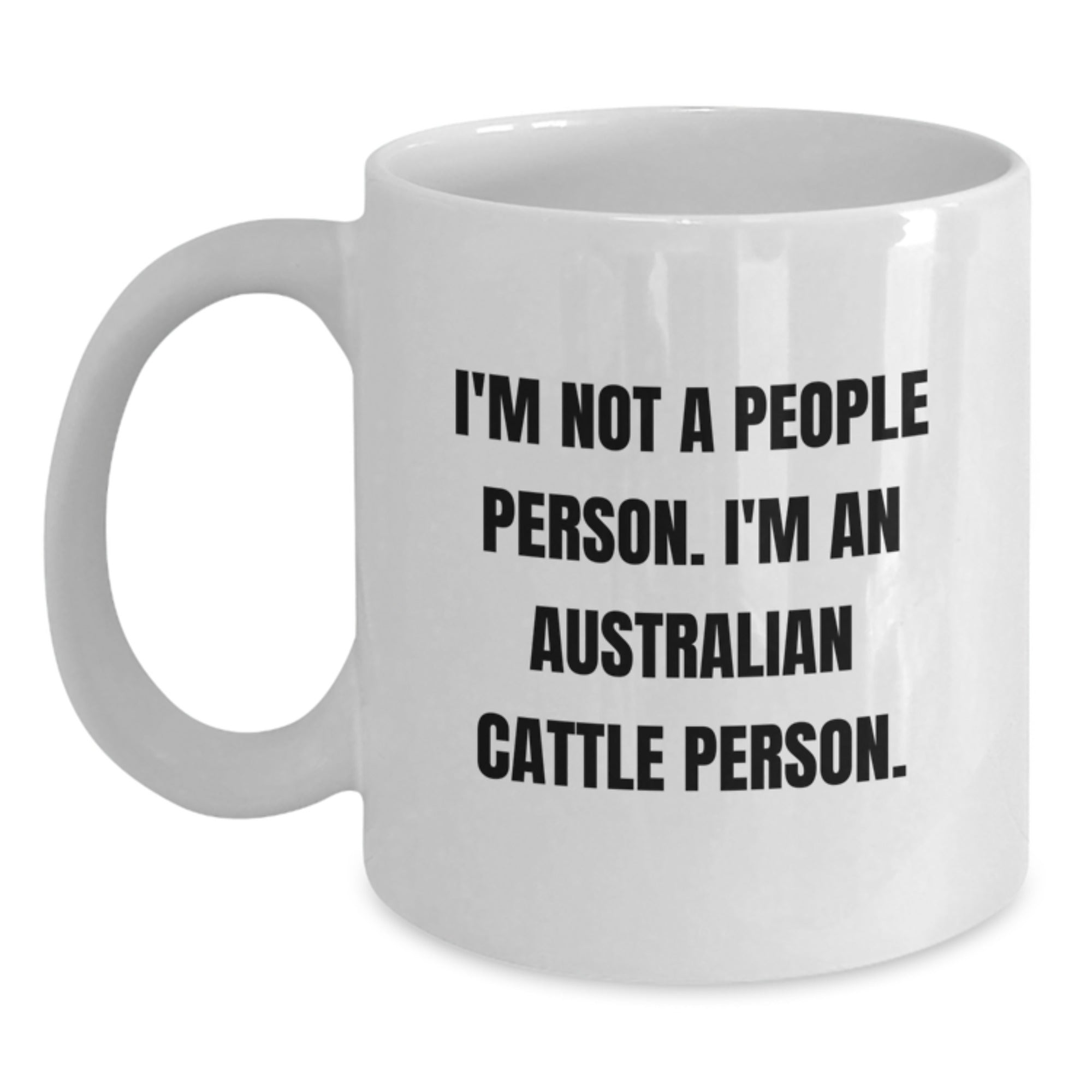 Funny Australian Cattle Dog Gifts for Him, Unique Birthday Unique Gifts from Friends, Australian Cattle Dog White Coffee Mug - Main