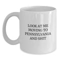 Comedy Pennsylvania White Coffee Mug for Pennsylvania Lovers, Funny Birthday Unique Gifts from Friends to Family, White Ceramic 11oz or 15oz Capacity - Main
