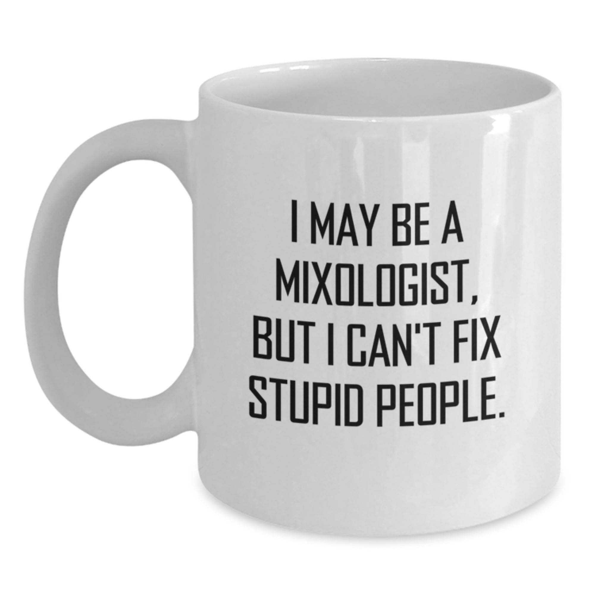 Funny Mixologist Gifts from Friends Unique White Coffee Mugs for Mixologist Men Graduation - Main