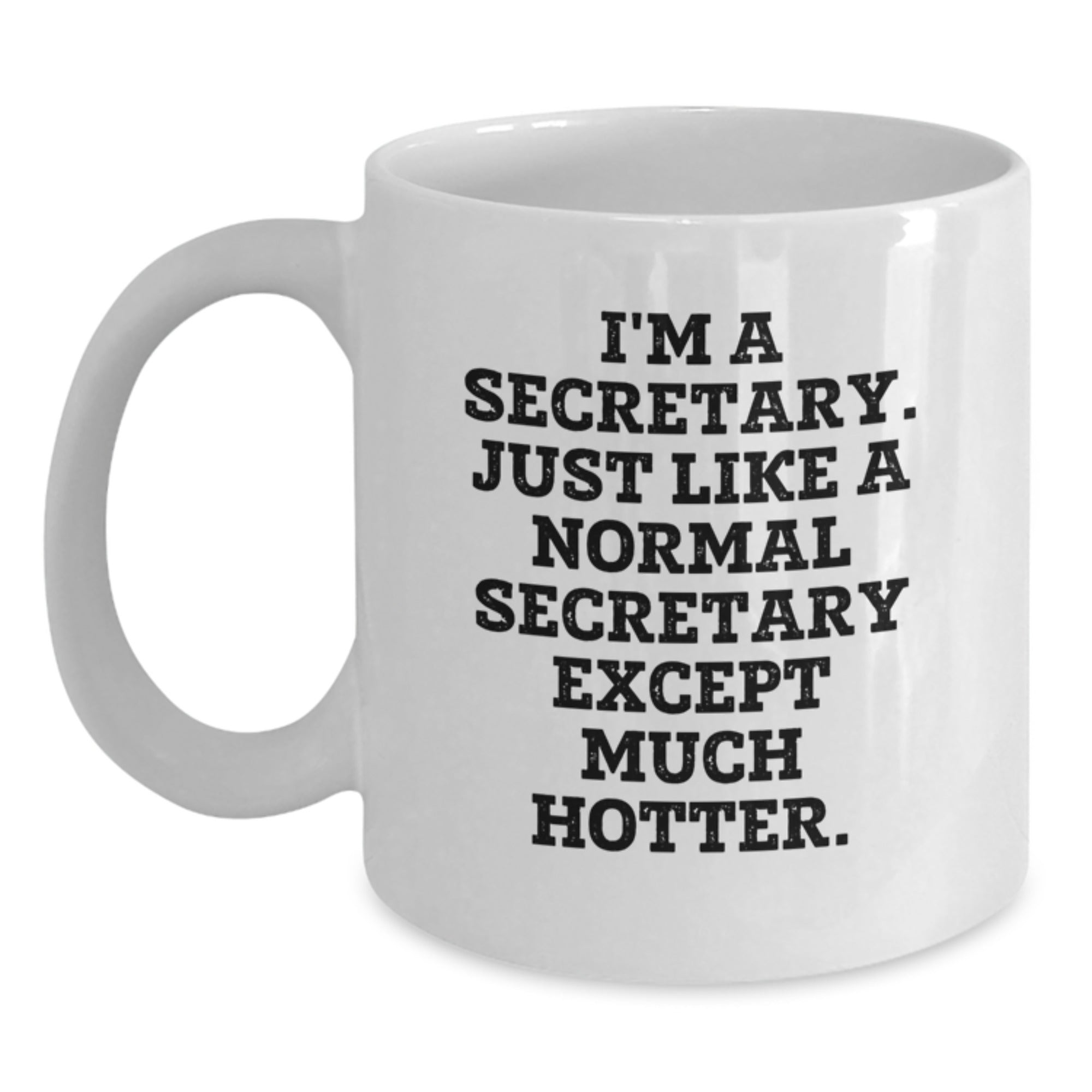 Funny Secretary White Coffee Mug Gifts from Men to Women on Mother's Day, I'm A Secretary Mugs for Secretary Lovers, White Ceramic Mug - Main