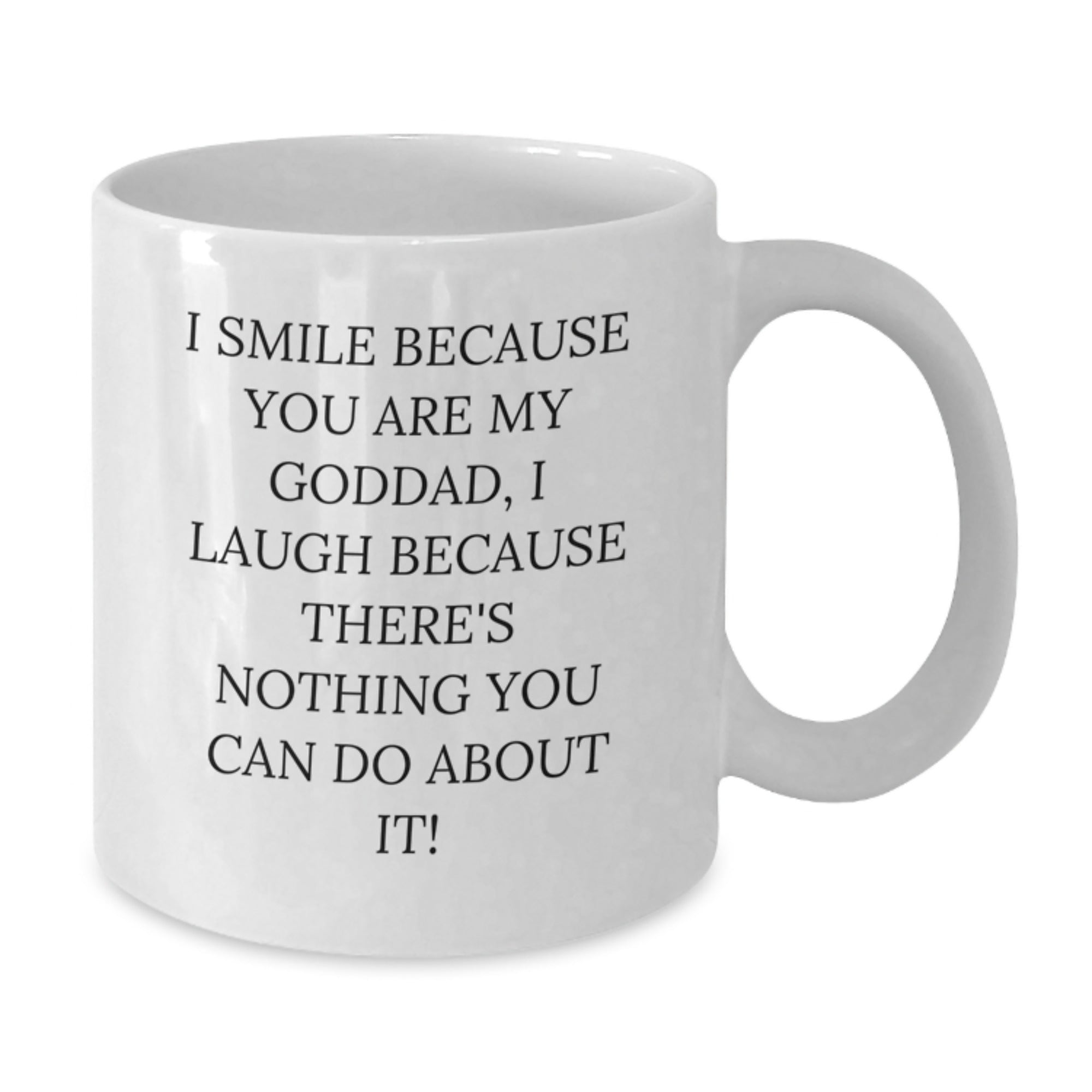 Unique Funny Gifts for Goddad, Goddad White Coffee Mug, White Coffee Mug for Him, Best Mother's Day Unique Gift Ideas for Dad, Funny Mug for Goddad from Daughter - Additional
