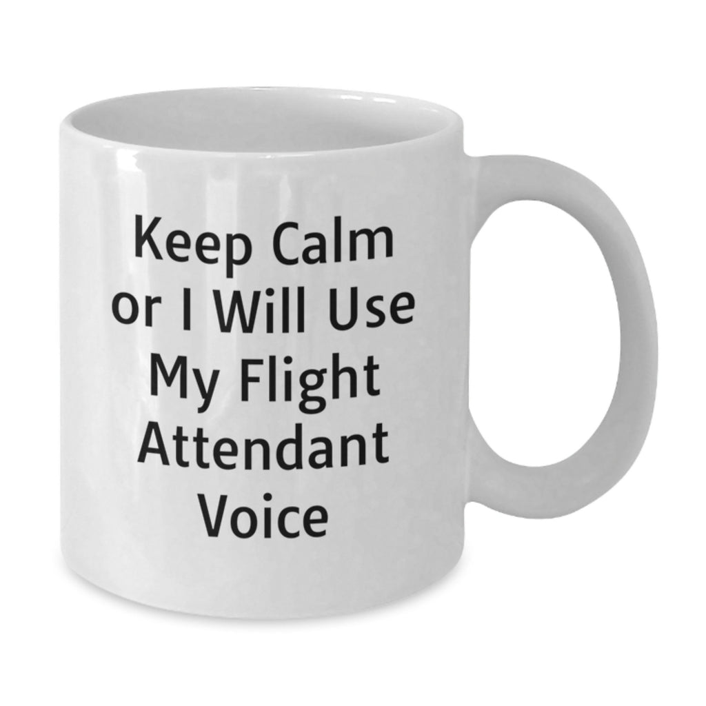 Funny Flight Attendant Gifts from Friends for Flight Attendant Moms on Mother's Day White Coffee Mug - Additional