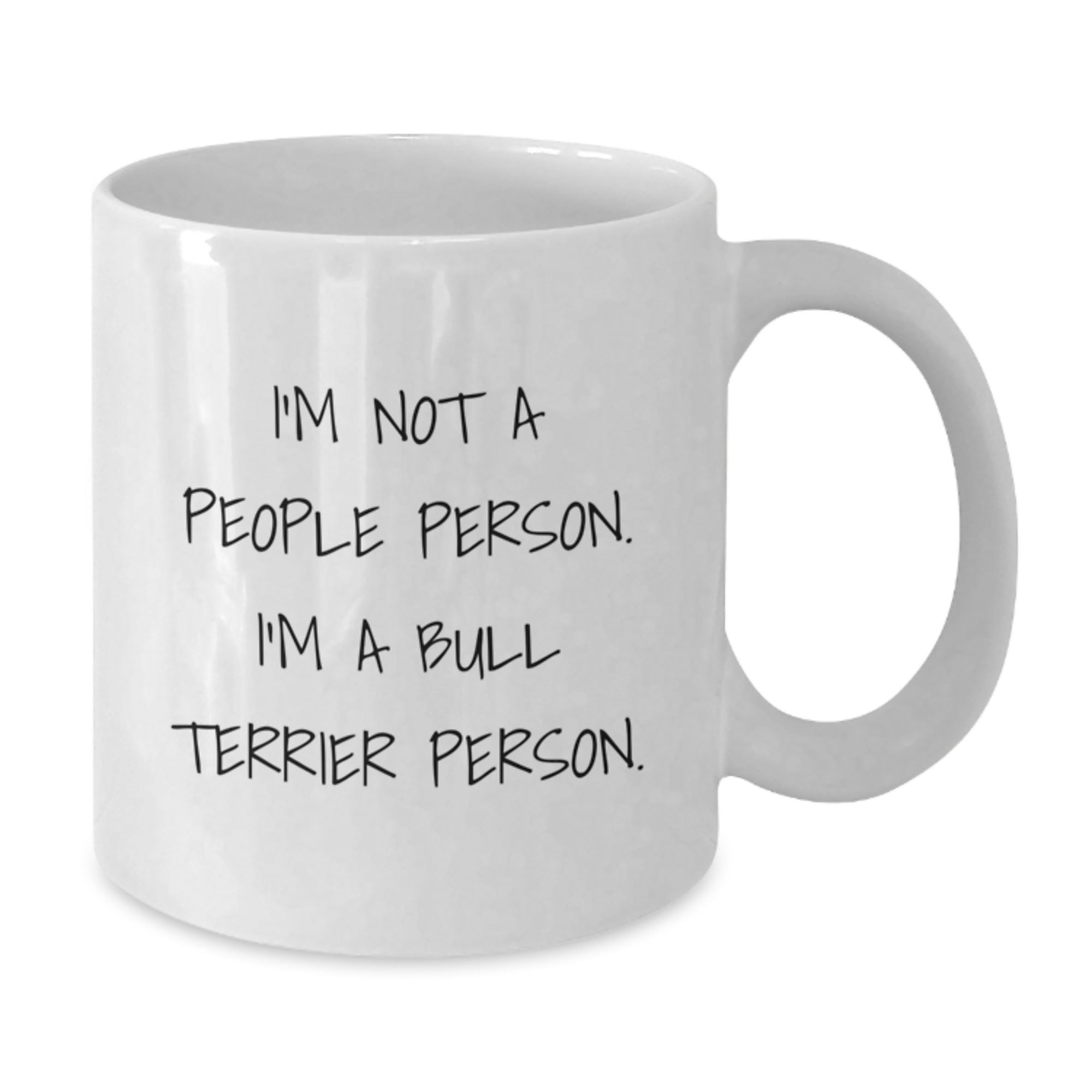 Bull Terrier Dog Lover Gifts from Family or Friends, Funny White Coffee Mug for Men or Women on Birthday Unique Occasion - Additional