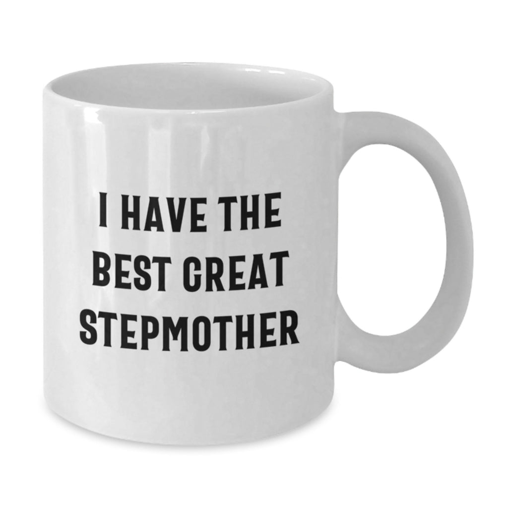 Funny Stepmother Quotes White Coffee Mug Gifts from Men to Step Mom, Unique Father's Day Unique Gifts for Stepmom, Great Stepmom Mug - Additional