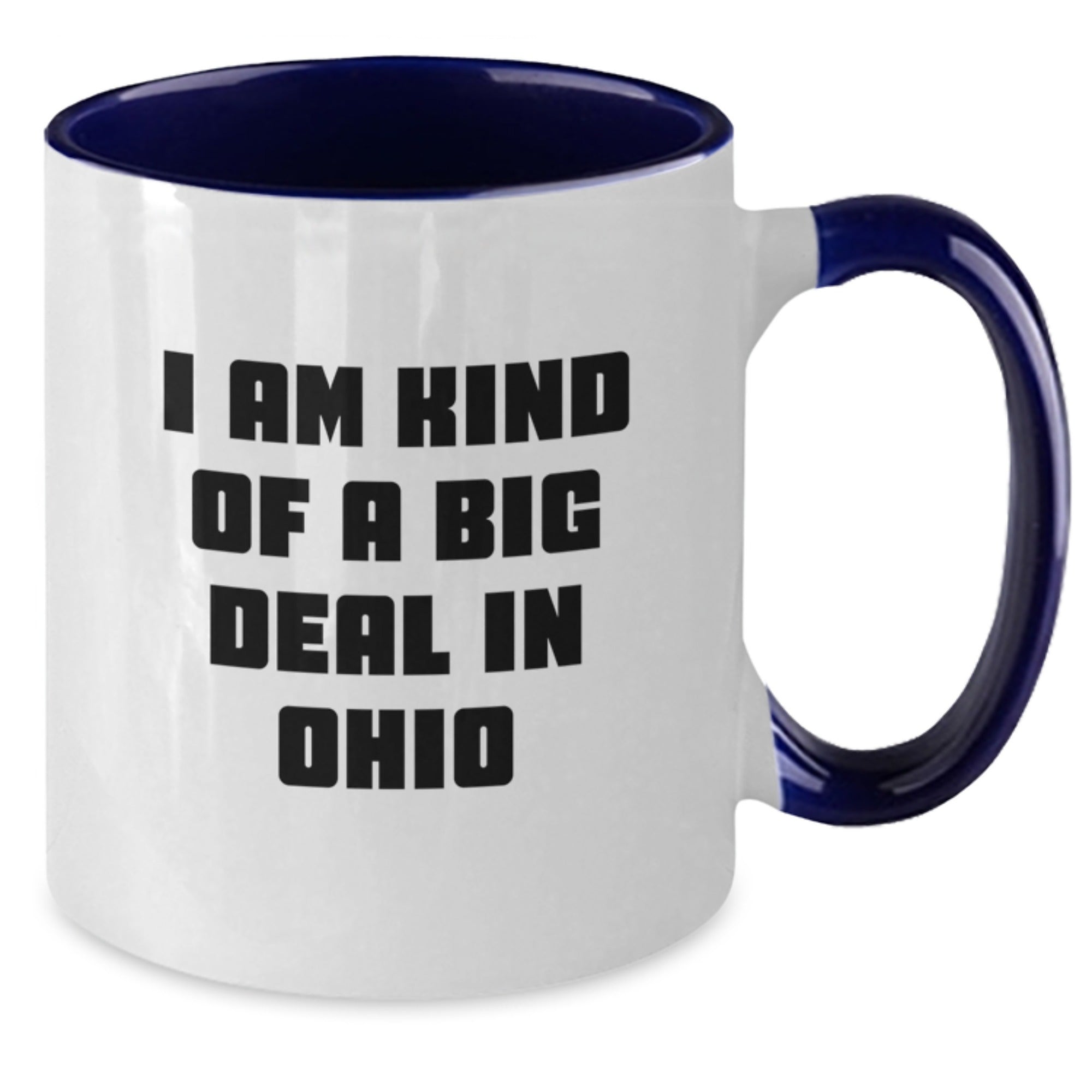 Funny Ohio Gifts for Her - Two Tone Coffee Mug - 'I Am Kind Of A Prime Selection In Ohio' Quote - Gifts from Family to Mom on Mother's Day - Additional