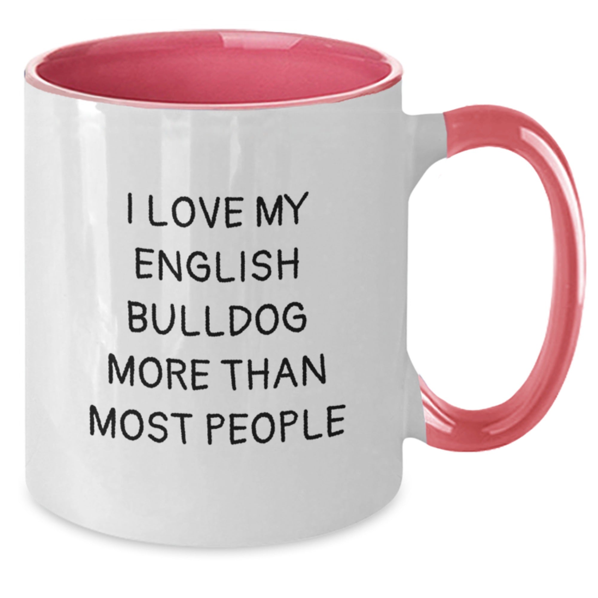Funny English Bulldog Gifts - I Love My English Bulldog Mugs for Men Women Friends Family Birthday - Additional