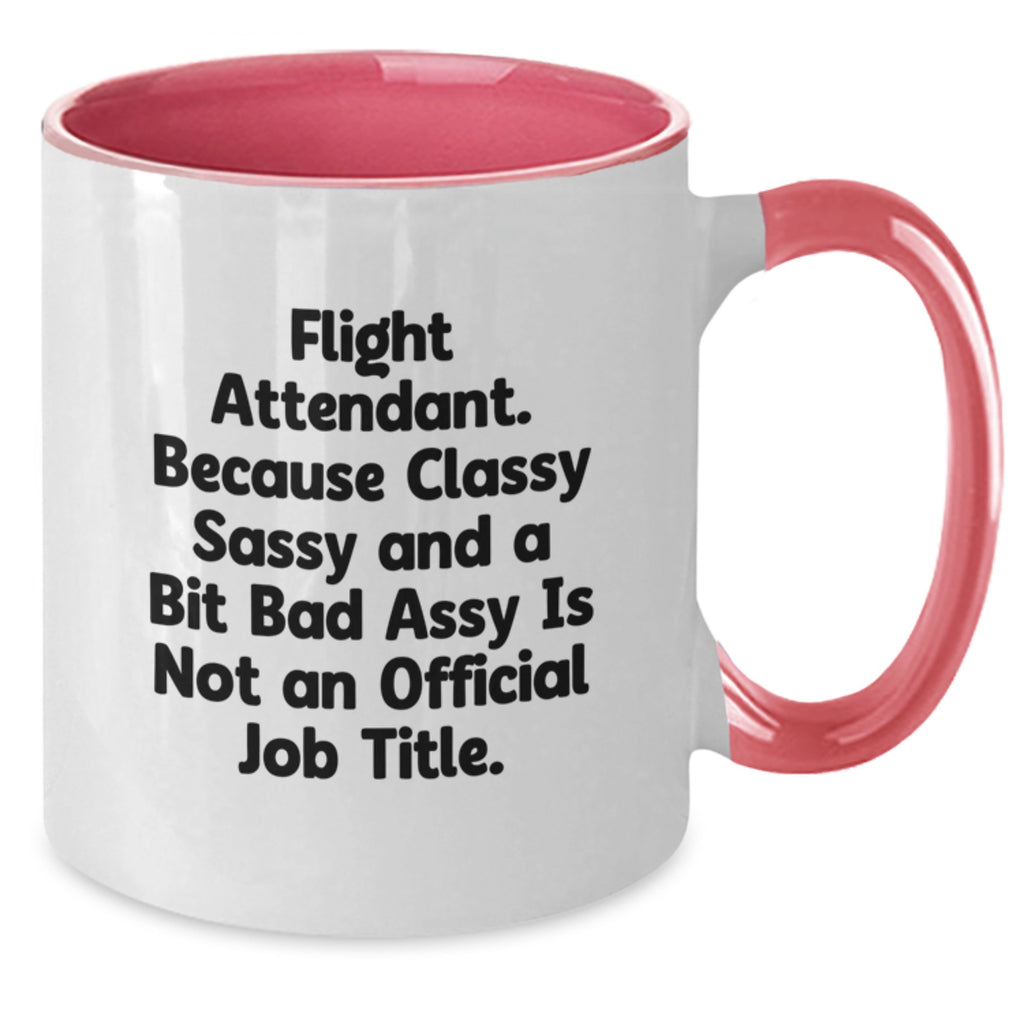 Flight Attendant Gifts from Friends, Funny Two Tone Coffee Mug for Graduation Unique Gifts, Inspirational Quotes for Men Women Coworkers Family - Additional