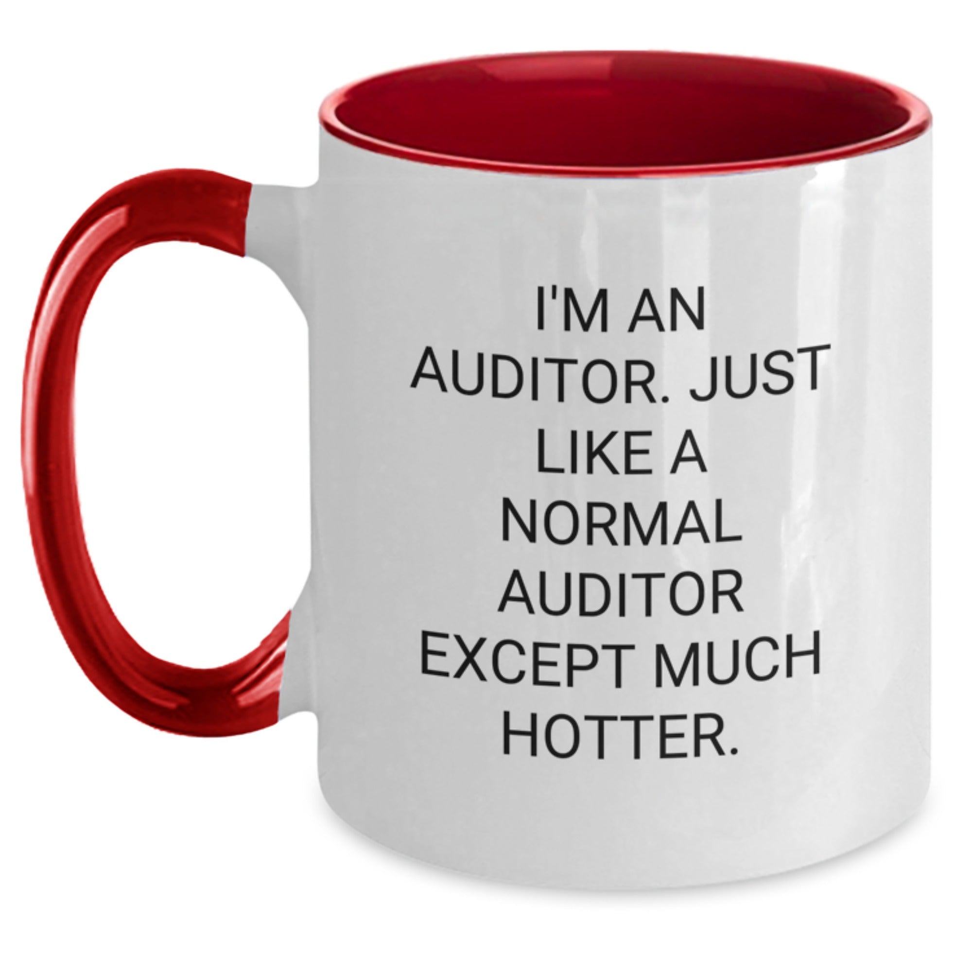 Auditor Gifts, Funny Quote, Two Tone Coffee Mug, Father's Day Unique Gifts from Family for Auditor - Main
