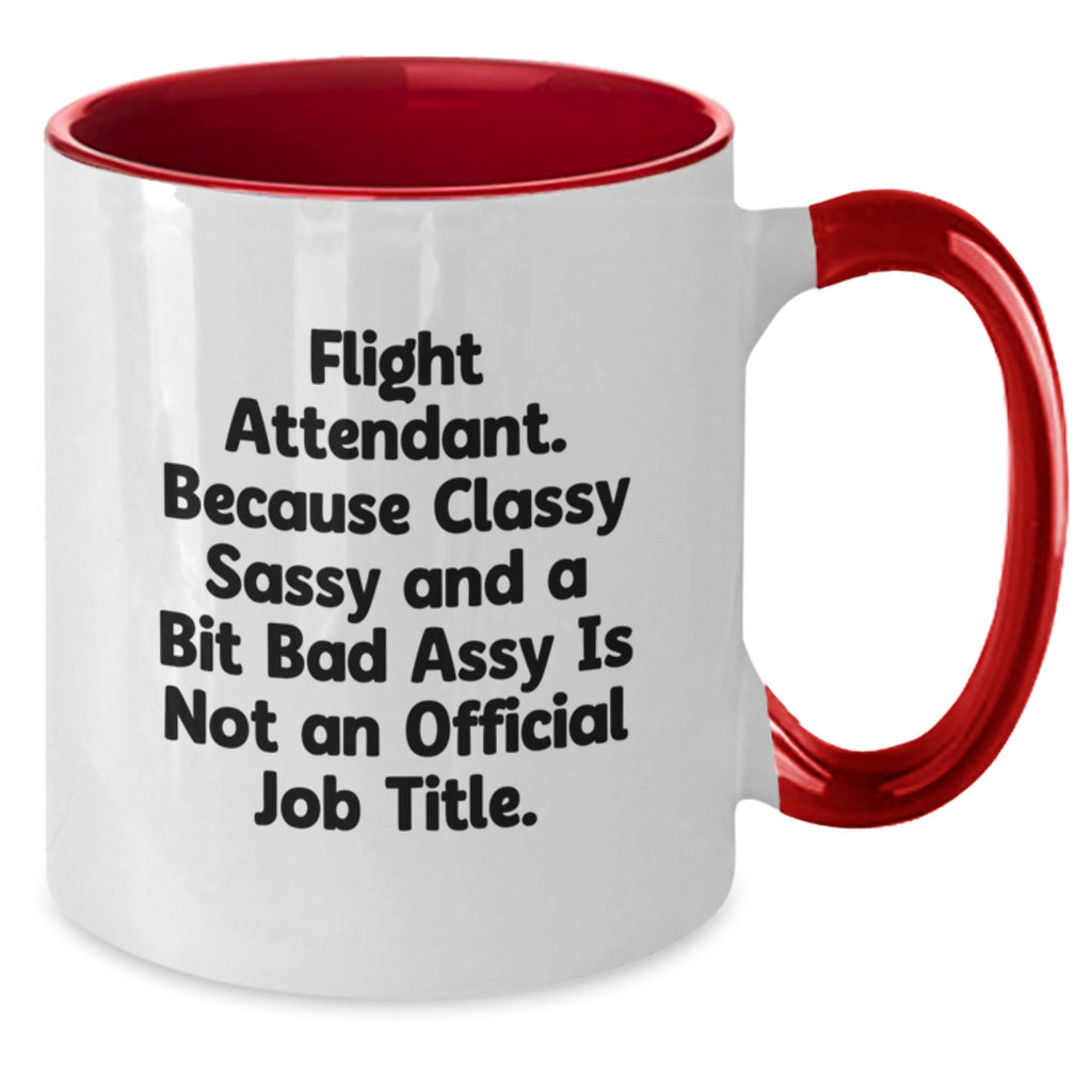 Flight Attendant Gifts from Friends, Funny Two Tone Coffee Mug for Graduation Unique Gifts, Inspirational Quotes for Men Women Coworkers Family - Additional