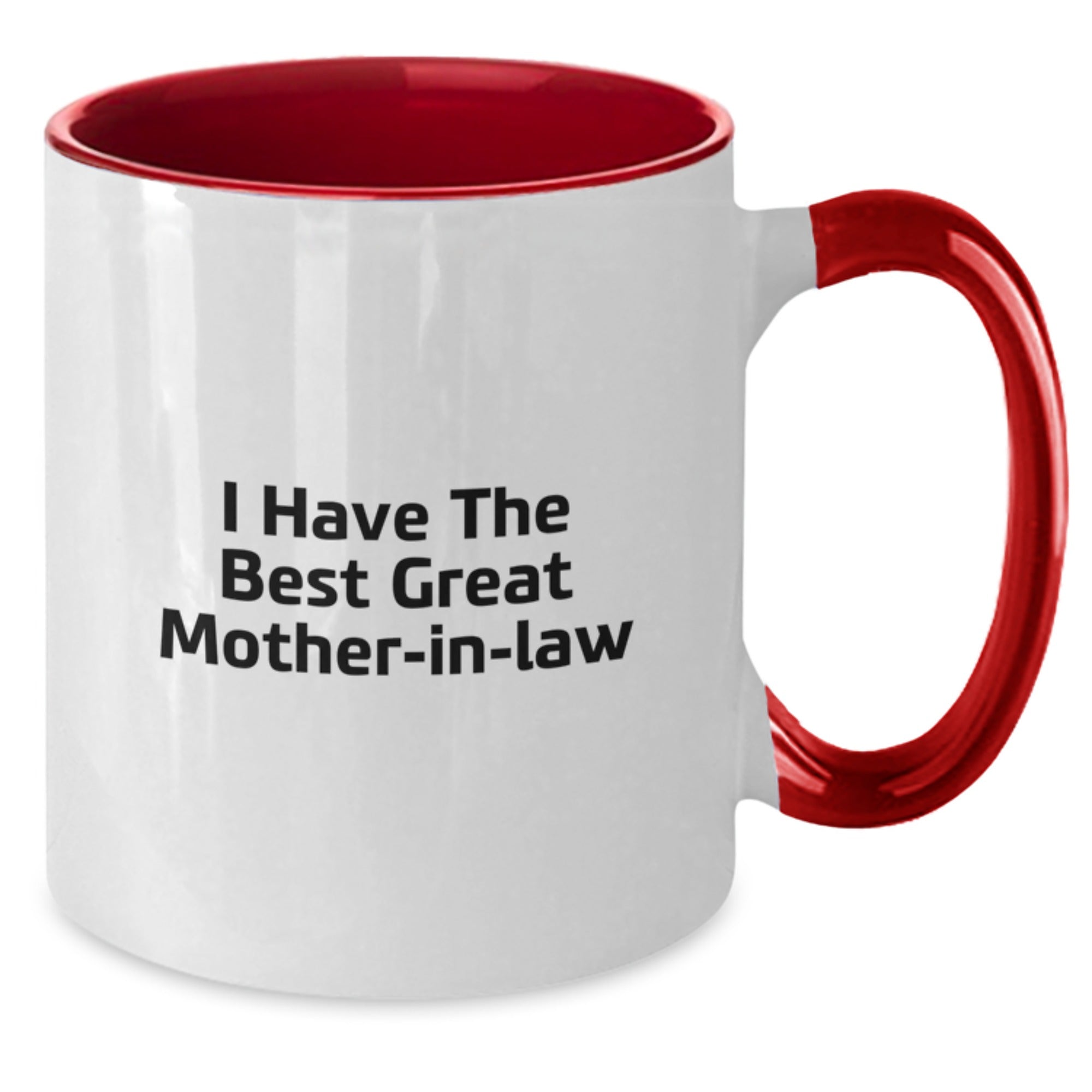 Funny Mom-in-law Gifts from Men, Unique Two Tone Coffee Mug, I Have The Best Great Mom-in-law Quote, Perfect for Father's Day - Additional