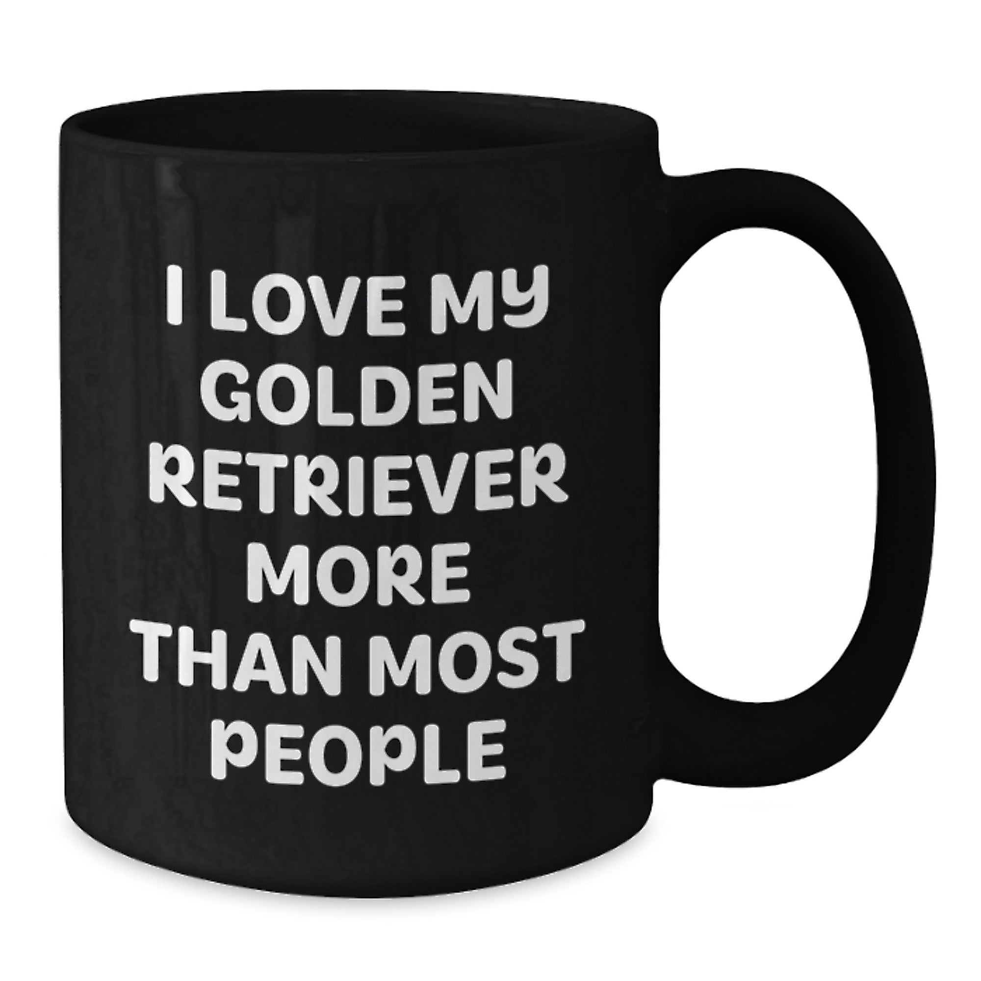 Golden Retriever Dog Lover Gift for Him or Her, Funny Quote Black Coffee Mug for Birthday Unique Presents from Friends or Family - Additional