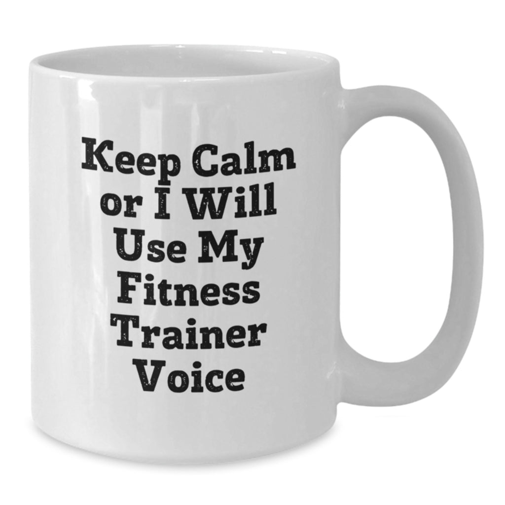 Funny Fitness Trainer Gifts for Women, White Coffee Mugs, Mother's Day Unique Gifts from Friends - Additional