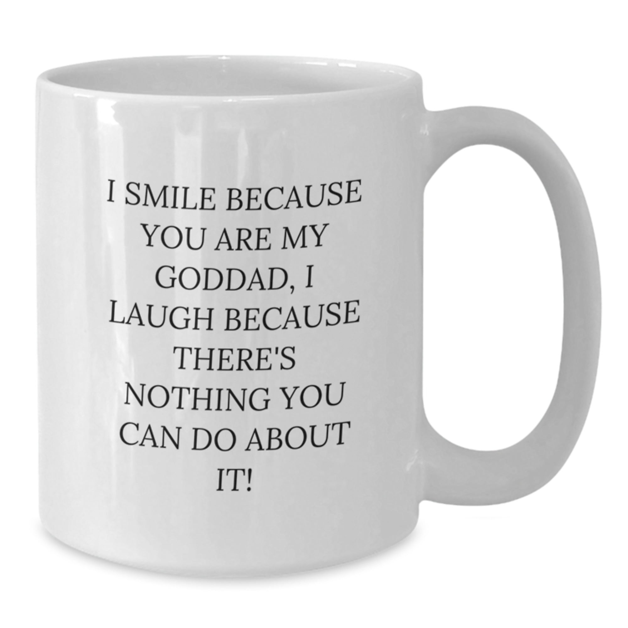Unique Funny Gifts for Goddad, Goddad White Coffee Mug, White Coffee Mug for Him, Best Mother's Day Unique Gift Ideas for Dad, Funny Mug for Goddad from Daughter - Additional