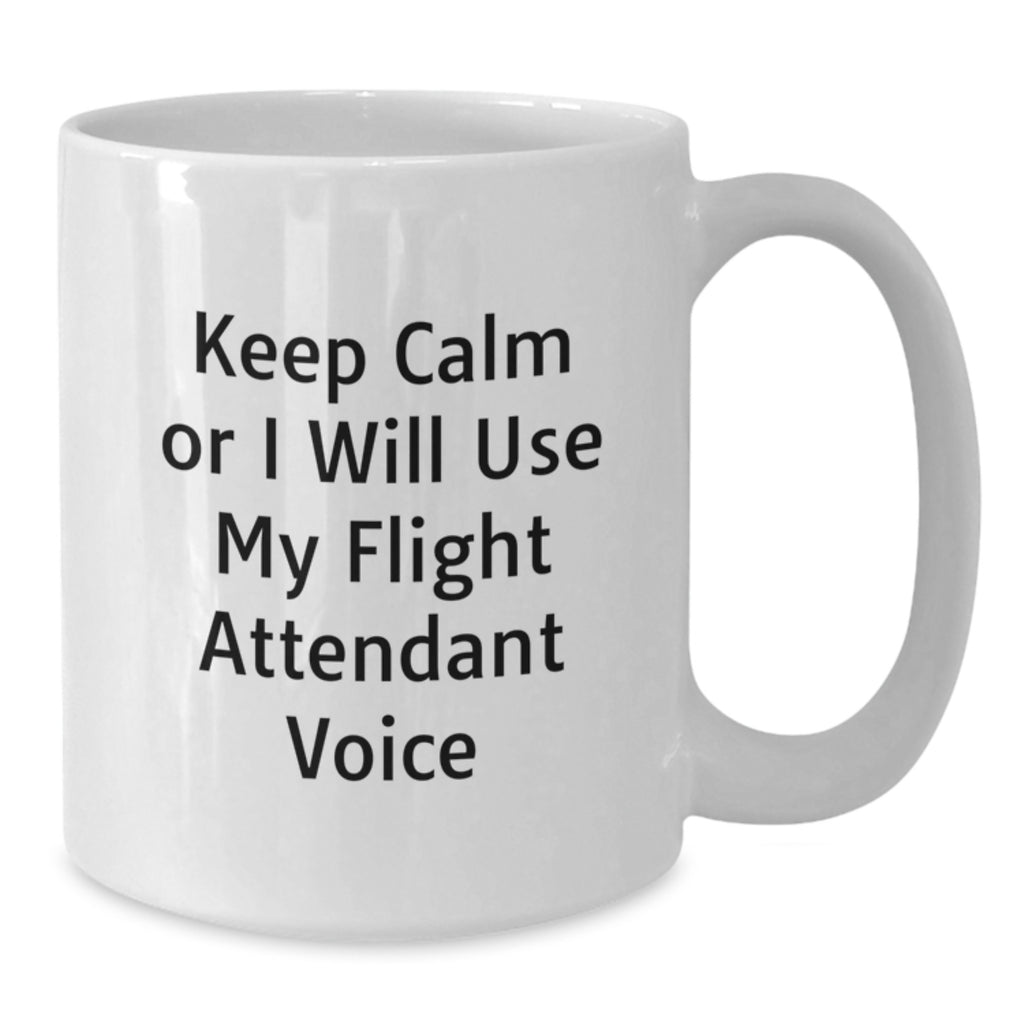 Funny Flight Attendant Gifts from Friends for Flight Attendant Moms on Mother's Day White Coffee Mug - Additional