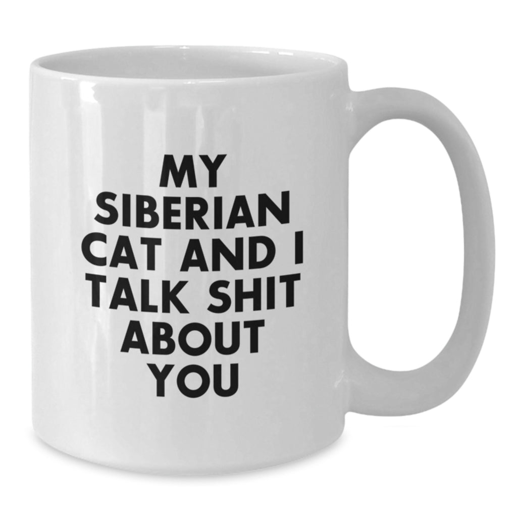 Funny Siberian Cat White Coffee Mugs Gifts from Men for Father's Day Unique - Additional