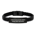 Funny Cavalier King Charles Spaniel Dog Gifts from Friends - Interlaced Leather Bracelet for Dog Lover Birthday Unique Presents - Image 1