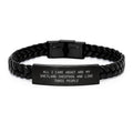 Funny Shetland Sheepdog Gifts for Men, Interlaced Leather Bracelet Gifts from Family for Birthday Unique Presents - Image 1