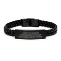 Unique Funny German Shorthaired Pointer Dog Gifts, Birthday Unique Gifts from Men, Women, or Friends for German Shorthaired Pointer Dog Lovers, Interlaced Leather Bracelet with Stainless Steel - Image 1