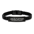 Funny Assistant Principal Gifts, Interlaced Leather Bracelet for Men, Women, Friends, Coworkers, Family - Great Graduation Unique Gifts from Husband, Wife, Sweetheart, Sweetheart, Son, Daughter - Image 1