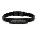 Funny Operator Gifts from Men, Unique Interlaced Leather Bracelet for Operator, Inspirational Quote - Image 1