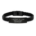 Funny New Hampshire Gifts from Friends or Family, Interlaced Leather Bracelet with 'I Am Kind Of A Prime Selection In New Hampshire' Quote, Mother's Day Unique Presents - Image 1