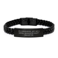 Housekeeper Gift Ideas, Funny Interlaced Leather Bracelet for Women, Mother's Day Unique Gifts from Men to Housekeeper, 'Just Like A Normal Housekeeper Except Much Hotter.' Style - Image 1