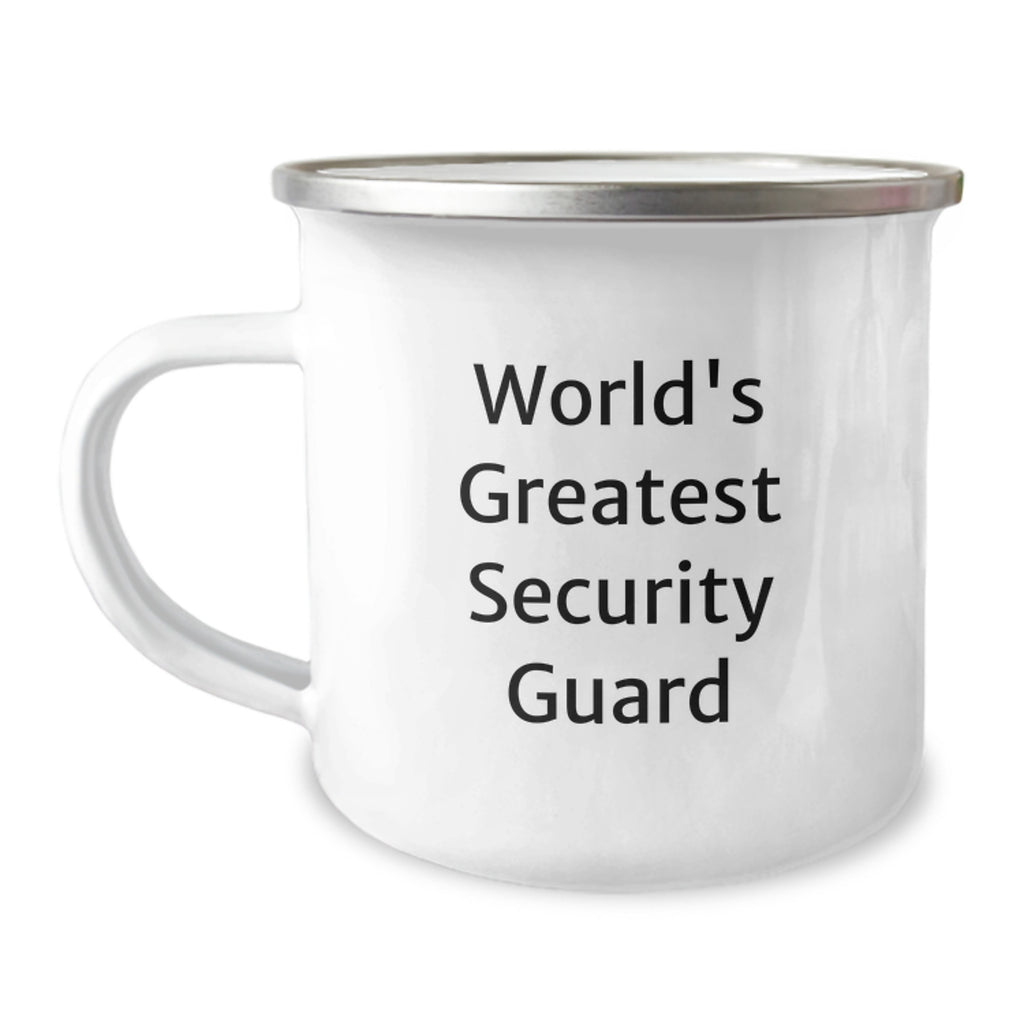 Funny World's Greatest Security Guard Gifts for Security Guard - Unique Mother's Day Unique Gifts from Friends to Security Guard Camping Mug - Image 1