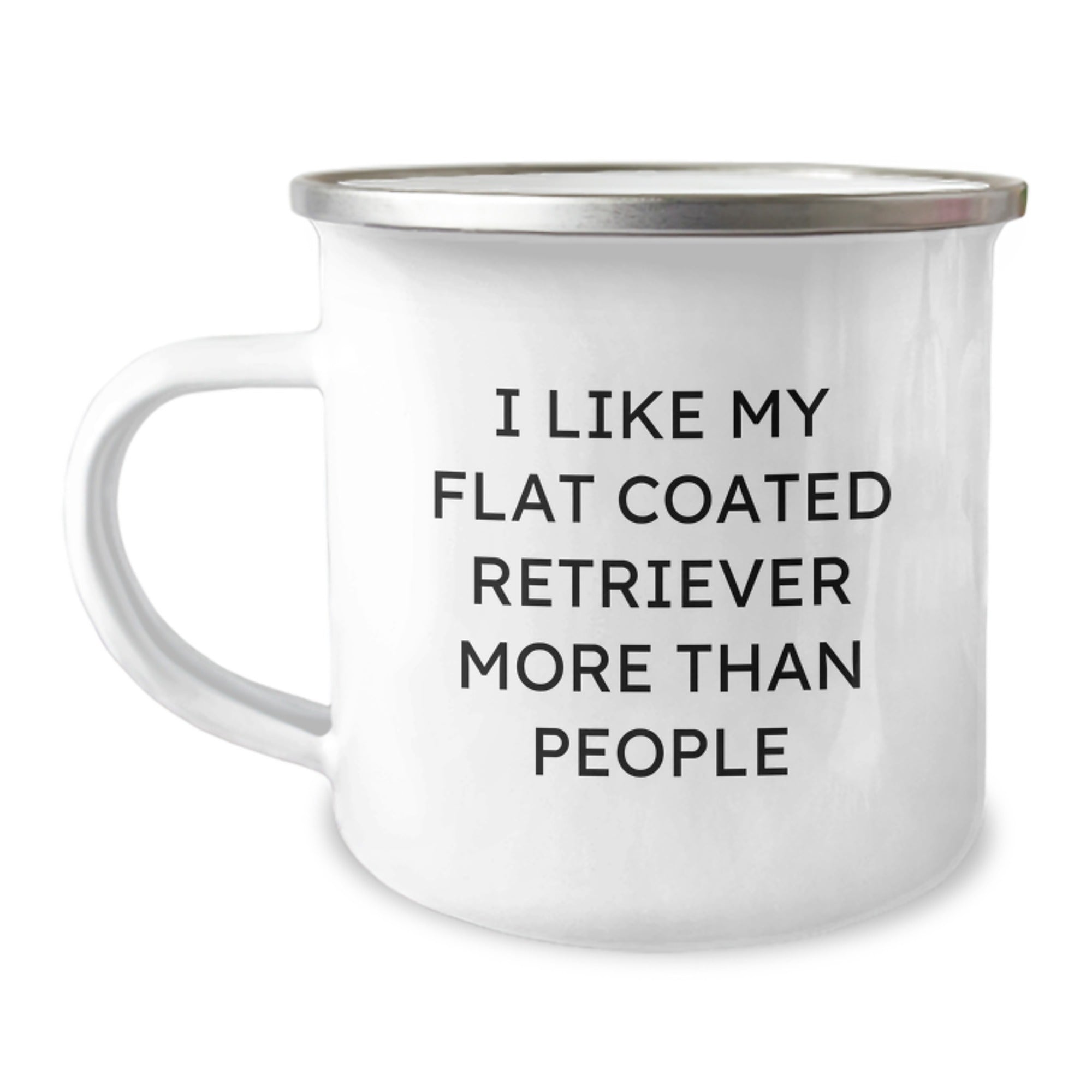 Flat Coated Retriever Dog Lover Gifts from Friends and Family - Funny Camping Mug for Birthday Unique Gifts - I Like My Flat Coated Retriever More Than People - Image 1