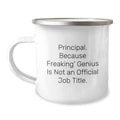 Funny Principal Gifts, Principal Mom Camping Mug, Mother's Day Unique Presents for Principal from Men - Image 1
