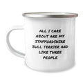 Funny Staffordshire Bull Terrier Dog Lover Gifts from Men to Friends on Birthday Unique Gifts - Image 1