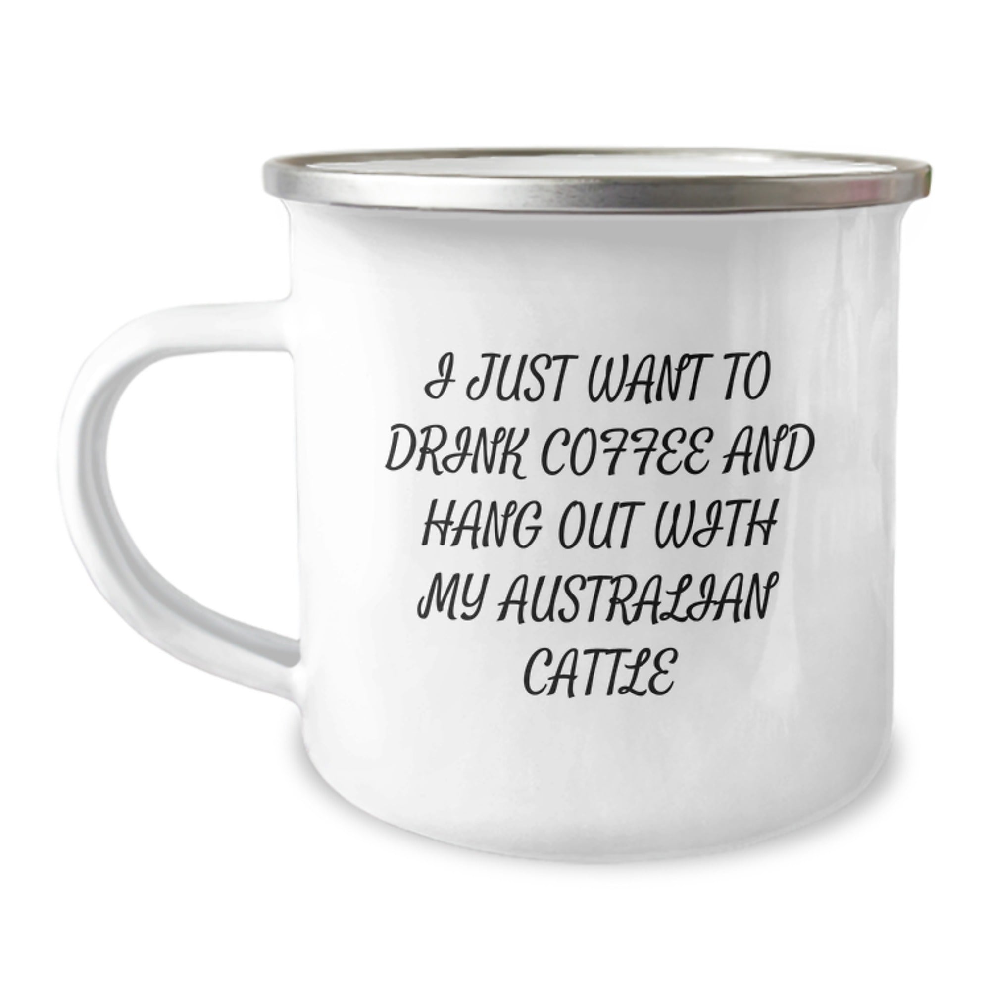 Funny Australian Cattle Dog Gifts for Men from Friends - I Just Want To Drink Coffee And Hang Out With My Australian Cattle Dog Birthday Unique Gifts for Australian Cattle Dog Lovers - Image 1
