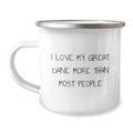 Funny Great Dane Dog Gifts from Men to Friends for Birthday Great Dane Dog Lover Camping Mug - Image 1