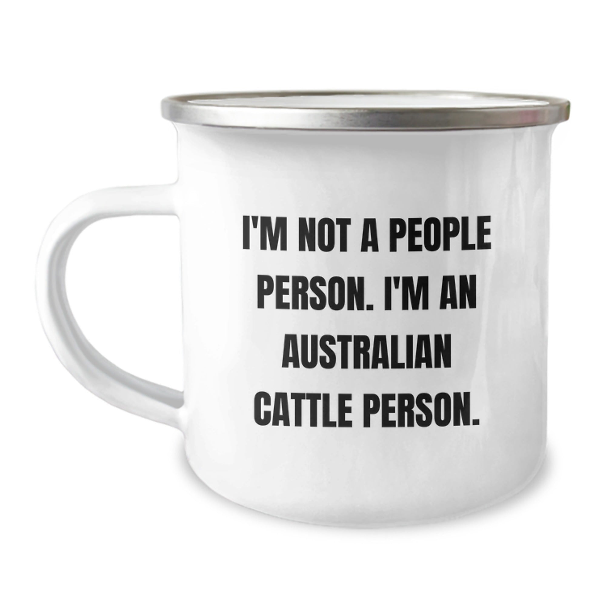 Funny Australian Cattle Dog Camping Mug Gifts for Birthday - I'm Not A People Person, I'm An Australian Cattle Person - Gifts from Friends to Australian Cattle Dog Lovers - Image 1