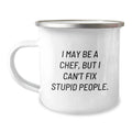 Funny Chef Gift, Graduation Unique Gifts for Chef, Men, or Women - Camping Mug with I May Be a Chef Quote, Perfect for Friends, Coworkers, or Family - Image 1