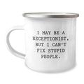 Inspiring Receptionist Gifts from Friends and Family - Funny Graduation Unique Mugs for Women Men Coworkers - Image 1