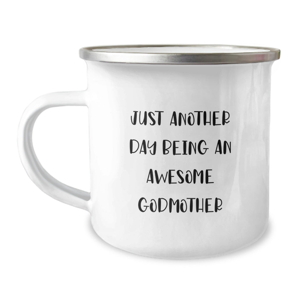 Gifts from Family for Awesome Godmother - Just Another Day Camping Mug - Mother's Day Unique Gifts - Image 1
