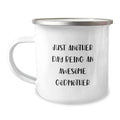 Gifts from Family for Awesome Godmother - Just Another Day Camping Mug - Mother's Day Unique Gifts - Image 1