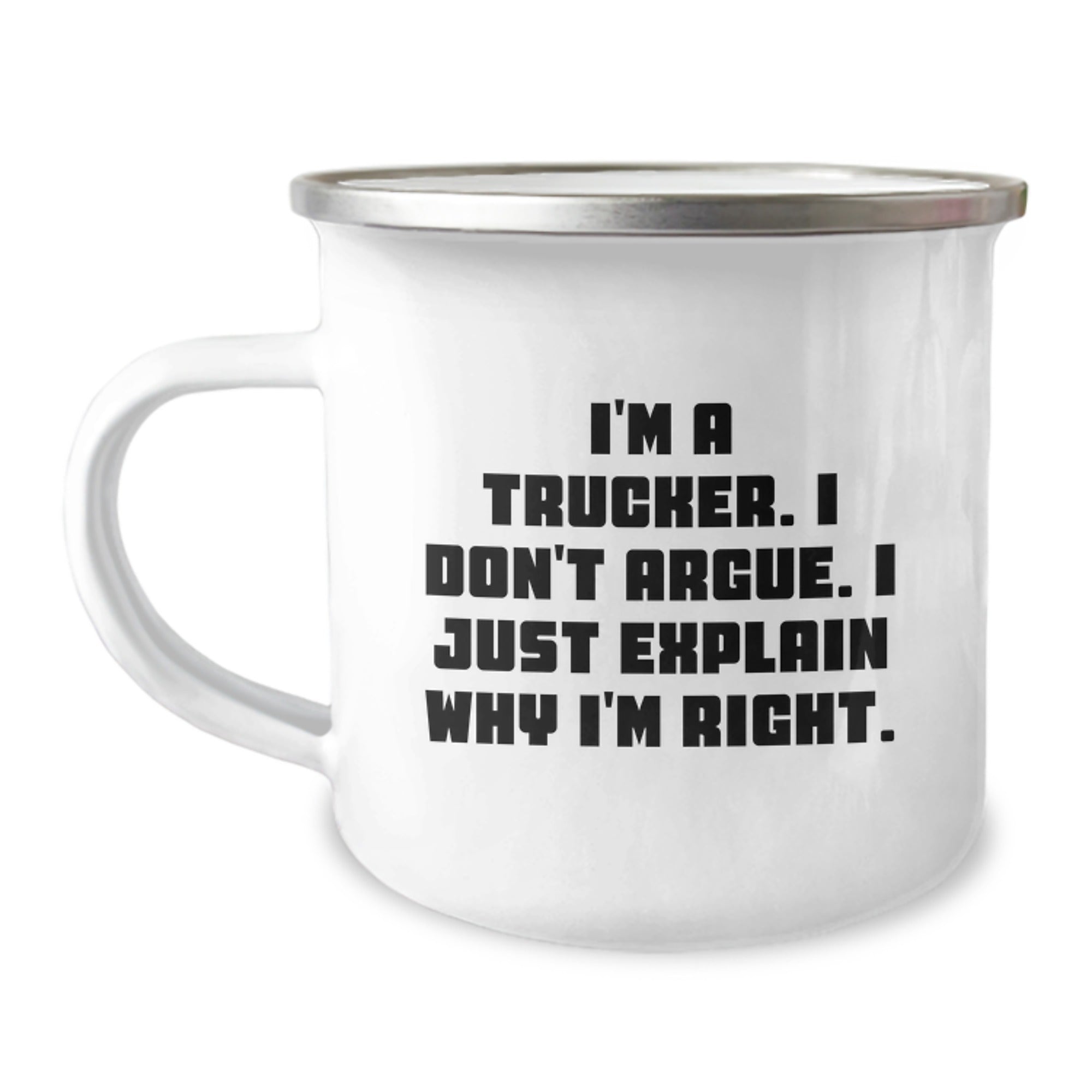 Funny Trucker Gifts from Family for Trucker Men, I'm A Trucker, Camping Mug, Unique Graduation Gifts for Truckers - Image 1