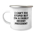Funny President Gifts for Men, Unique Graduation Unique Gifts from Friends, President Camping Mug for President Enthusiasts - Image 1