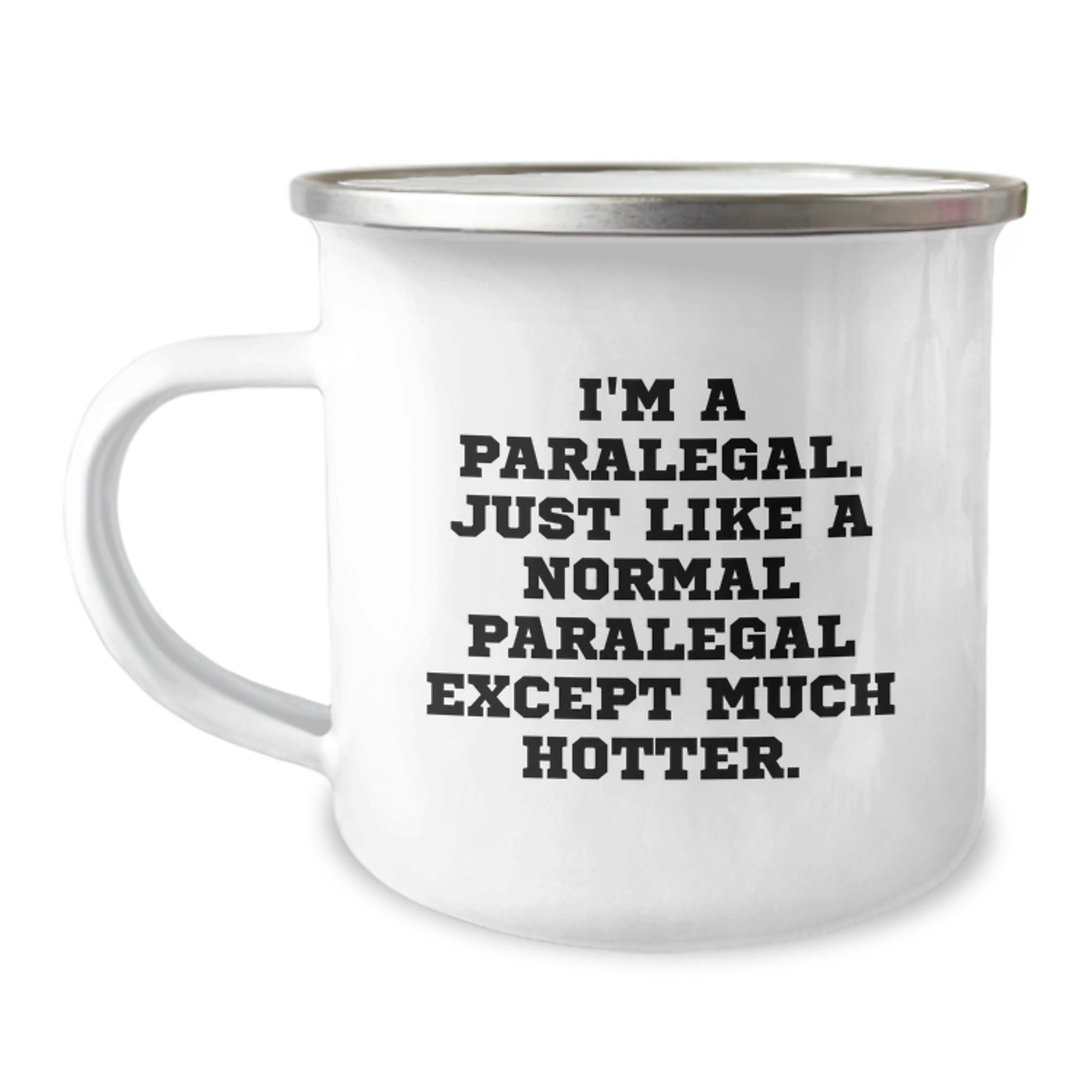 Funny Paralegal Gifts for Men - I'm A Paralegal. Just Like A Normal Paralegal Except Much Hotter. - Unique Camping Mug for Dad on Father's Day - Image 1