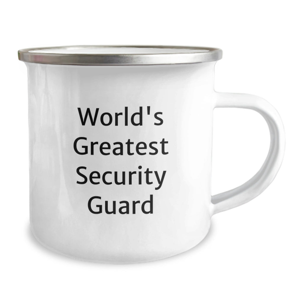 Funny World's Greatest Security Guard Gifts for Security Guard - Unique Mother's Day Unique Gifts from Friends to Security Guard Camping Mug - Image 2