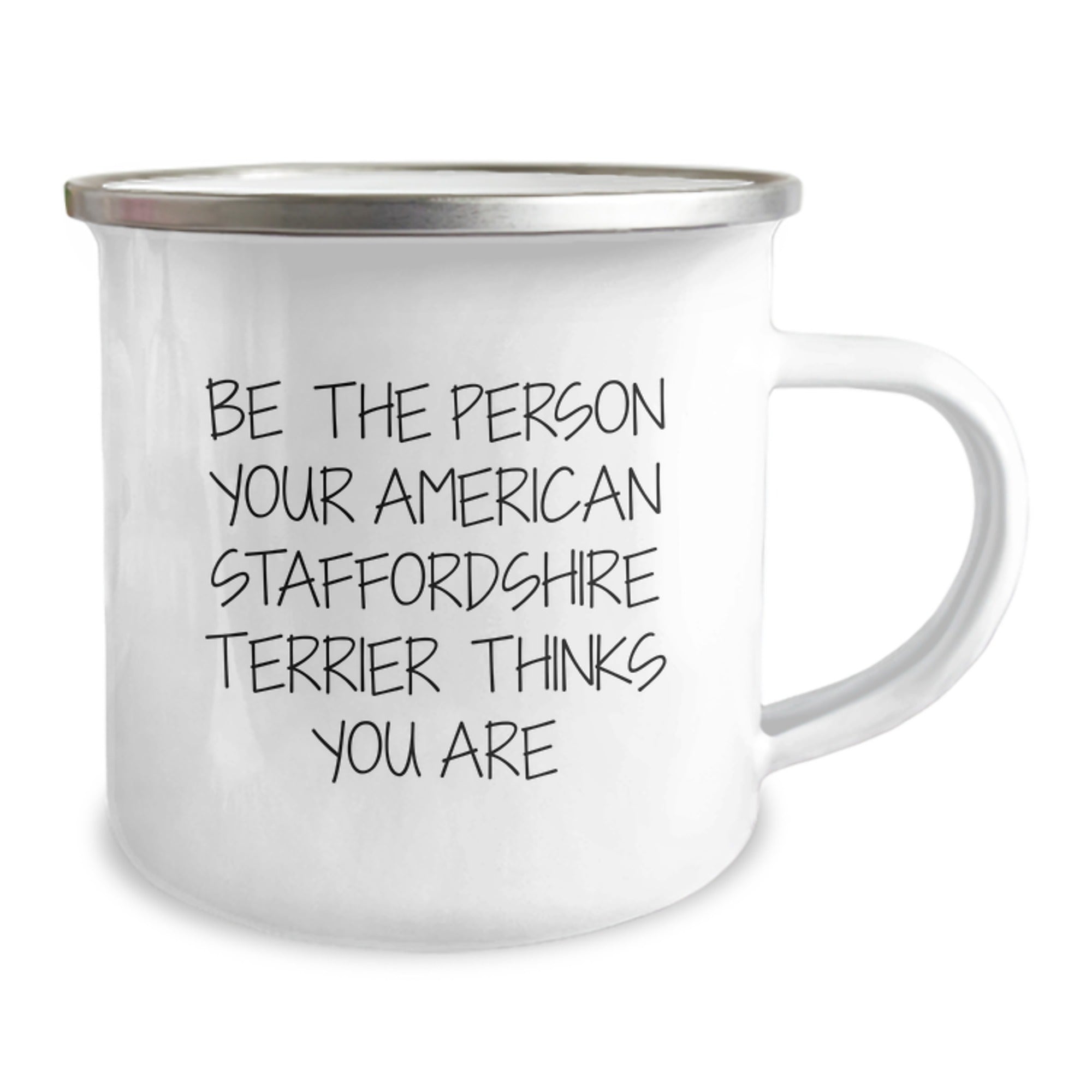 Funny American Staffordshire Terrier Dog Quotes Gifts for Men from Friends Birthday Unique Camping Mug - Image 2