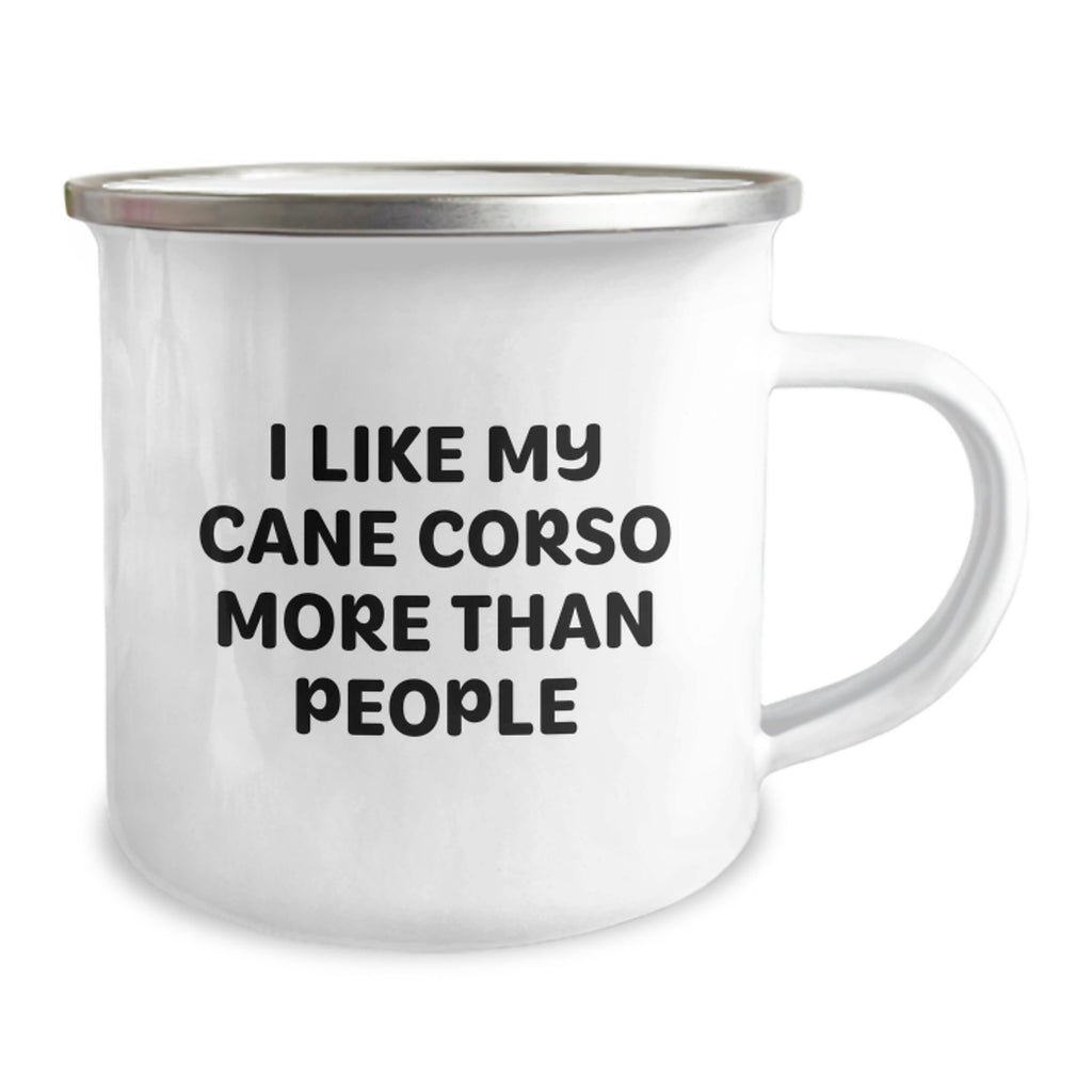 Funny Cane Corso Dog Gifts for Men - Unique Birthday Mugs for Dog Lovers - I Like My Cane Corso More Than People - Fun Camping Mug for Friends - Image 2